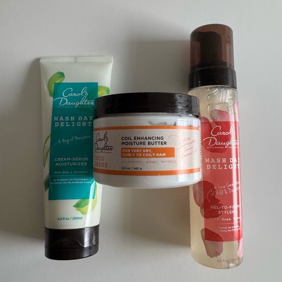 CAROL'S DAUGHTER Cream-Serum Moisturizer Butter Coco Creme Wash Day Delight Set